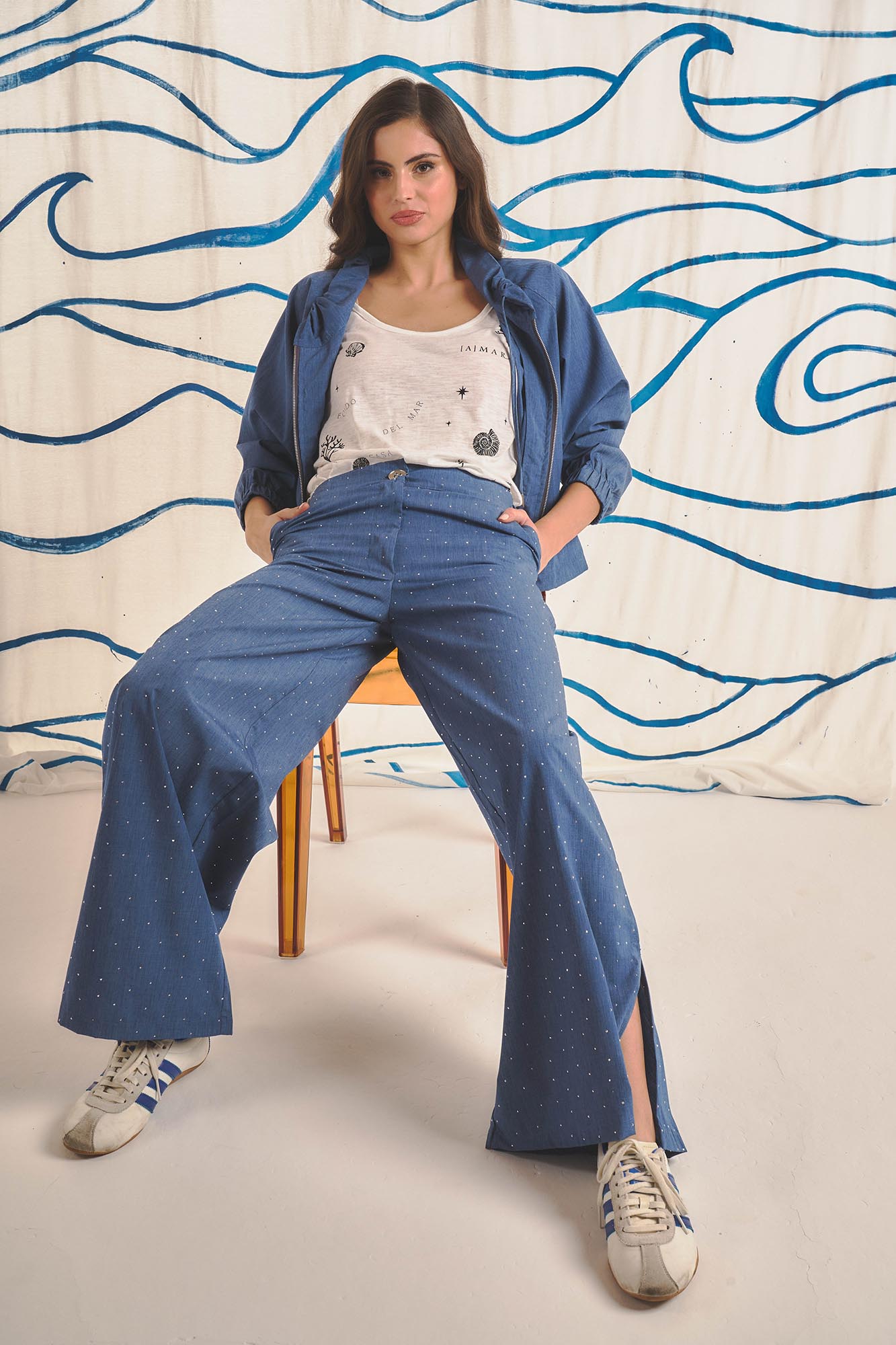 PANTALÓN SIRENA AZUL